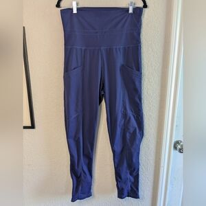 Fabletics Fold Over Jogger Leggings Side Pockets MISSING DRAWSTRING